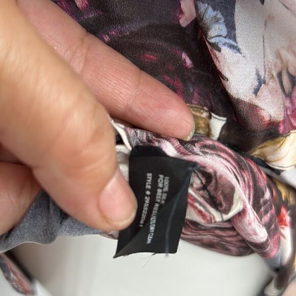 Club Monaco 3/4 sleeve floral print silk dress - Picture 9 of 9